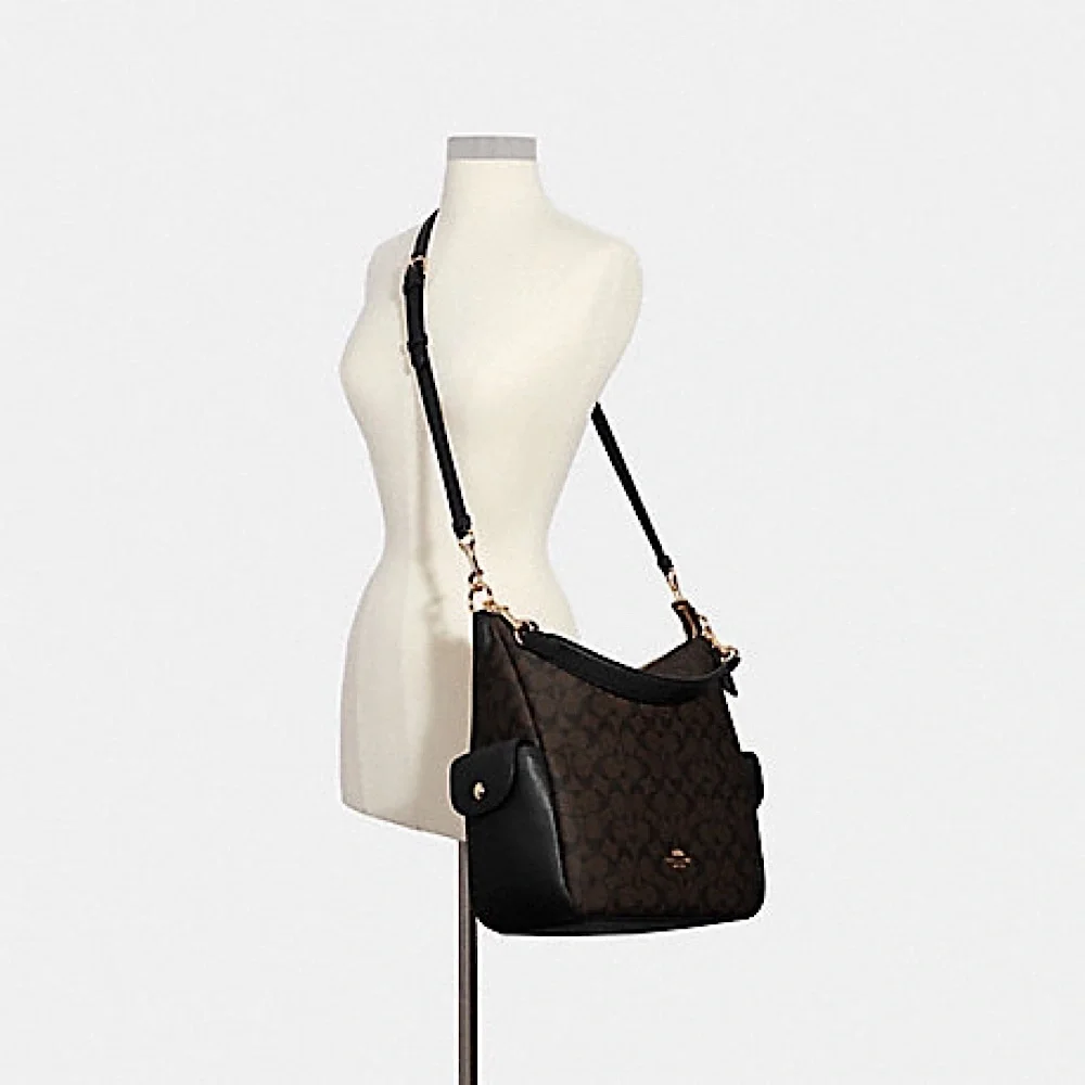 Coach Pennie Shoulder Bag In Signature Canvas - Picture 4 of 9